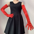 Women 70CM Lengthen Satin Gloves Opera Performance Clothing Accessories Long Mittens Elegant Wedding Evening Party Etiquette. 