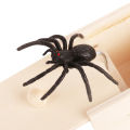 Tricky Toy Simulation Spider Wooden Box Spoof Insect Spider Box Creative Haunted House Horror Scene Layout Small Wooden Box.