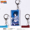NARUTO Sasuke Uchiha Itachi Obito Kakashi China Official Authorization Cosplay Heaving Sand Key Chain Rectangular Ornament. 