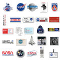 50Pcs NASA Stickers Spaceship Decals DIY Waterproof Sticker For Phone Laptop Suitcase Notebook Skateboard. 