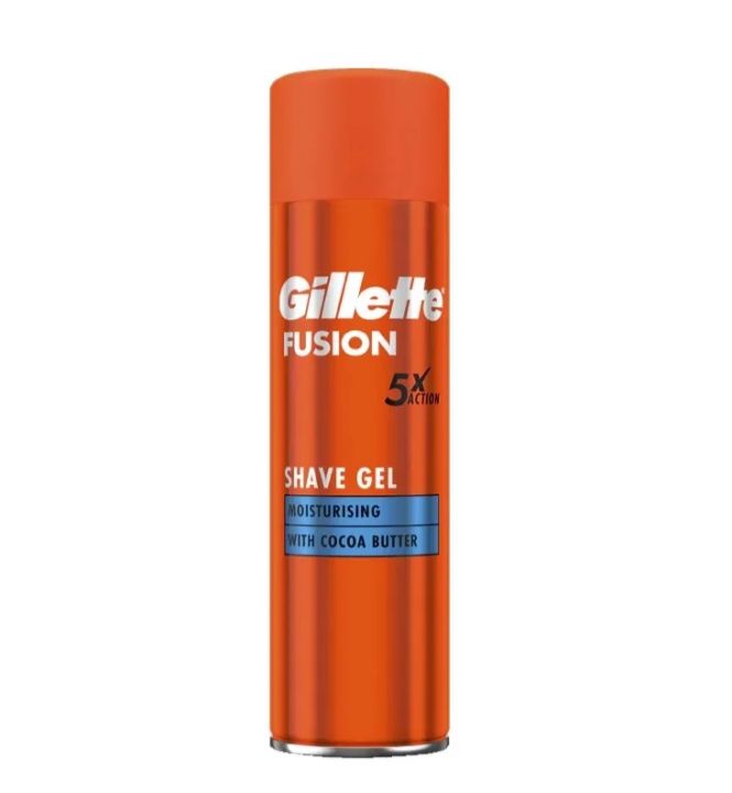International Uk product Gillette fusion 5 Moisturising with cocoa butter Shaving gel  200 ml