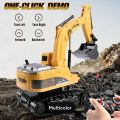 Remote Control Excavator Rc Toy Rc Excavator With Lights Sounds Rechargable Engineering Sand Digger Construction Vehicle Toy Gift For Boys Girls Kids. 