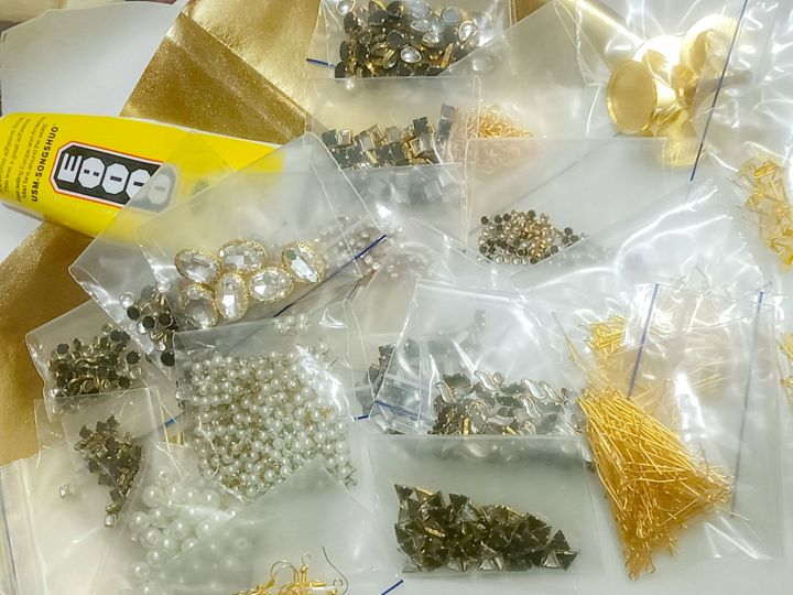 Jewellery Making Kit Material For Kundan Jewellery Making