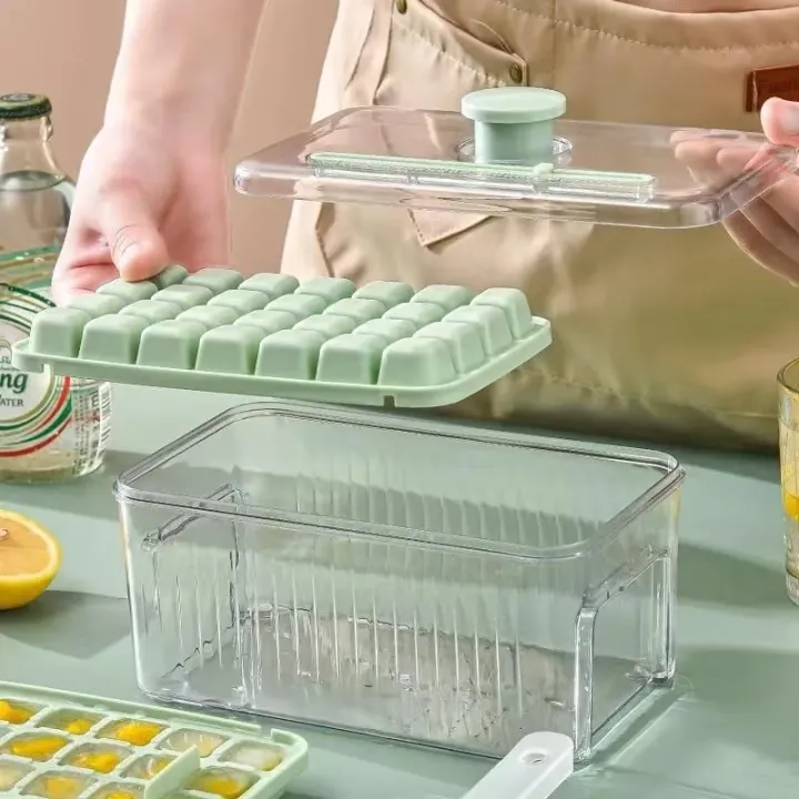 28/56%20Grid%20Ice%20Cube%20Mold%20Reusable%20Refrigerator%20Ice%20Maker%20One-touch%20Easy%20Release%20Homemade%20Ice%20Cube%20Tray%20Mold%20Home%20Ice%20Making%20Tool%20-%20Image%205