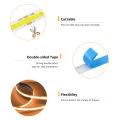 Tuya Zigbee 3.0 COB LED Strip 12V 1M 2M 3M 4M 5M Warm Natural Cold White Flexible Dimmable Light Kit for Alexa  Assistant. 