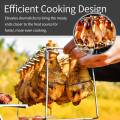 1Pc Folding Stainless Steel Chicken Leg Wing Rack Chicken Leg Grill BBQ Chicken Wing Rack Vertical Grill for Smoker Grill Oven. 