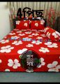 styling bed sheet with two matching pillow cover and one side pillo cover.