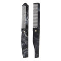 Marble Pattern Plastic Foldable Beard Mustache Comb Fine Tooth Folding Hair Comb Travel Portable Mini Beard Comb With Key Chain.