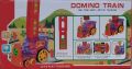 Domino Train Toy Set with Sounds and Lights 60 Domino for Kids gift and play Multicolor. 