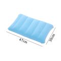 47x30cm Air Cushion Pillows Outdoor Camping Sleep Cushion Folding Square lnflatable Pillows Travel Backrest Plane Head Rest Big.