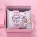 Girls Kids Children Luminous Student Colorful LED Light Women Lady Clock Silica Gel Watermelon Quartz Wrist Watch. 