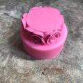 3D Round Rose Flowers Soap Mold Cylindrical Silicone Mold Candle Molds Craft Decoration. 