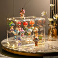 Clear Display Box for Fingures Clear Acrylic Foldable Toy Display Case for Figurines and Blind Box Dolls Action Figure Organizer. 