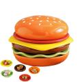 Stackable Hamburger Plate Set Burger 6 Layers Dinner Plate High Value Bone Spit Plate Funny Sauce Containers Table Decor. 