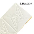 Wooden 3D Wall Sticker Panel Self-Adhesive Foam Stereo Wallpaper Living Room Home House Decor Bedroom Kid TV Decoration Kitchen. 