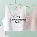 2026 Bra For Teenager Girls New Student Girl Development Period Bra No Steel Ring Girl Sports Tube Top Solid Color Training Bra.