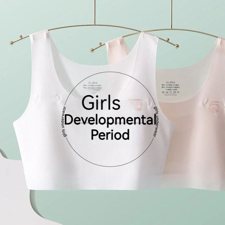 2026%20Bra%20For%20Teenager%20Girls%20New%20Student%20Girl%20Development%20Period%20Bra%20No%20Steel%20Ring%20Girl%20Sports%20Tube%20Top%20Solid%20Color%20Training%20Bra%20-%20Image%203