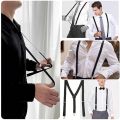 Suspenders For Men Pants Apparel Adult Suspender Man Shirt Dress Women Wedding Party Solid Colors Suit Skirt With Braces Straps.