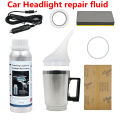 300g Full Set Car Headlight Chemical Polishing Kit Repair Fluid Liquid Polymer Restoration Headlamp Refurbishment Tool  Car ligh. 