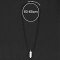 7pcs/set Natural Quartz Chakra Crystal Healing Point Cut Gemstone Pendant Reiki Necklace For Stress Reduction. 