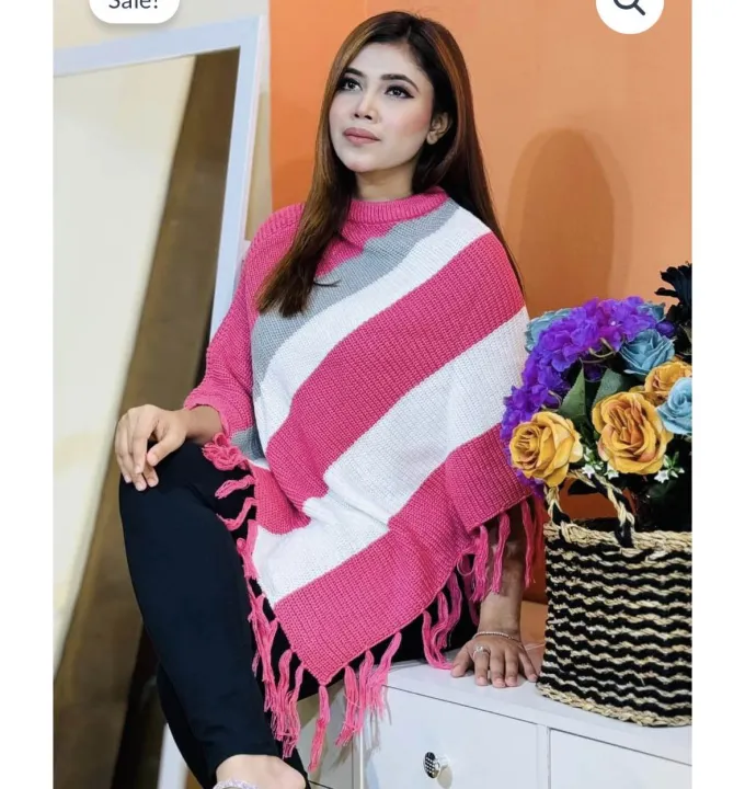 Fashion%20younger%20girls%20Poncho%20Round%20neck%20tops%20-%20Image%2010