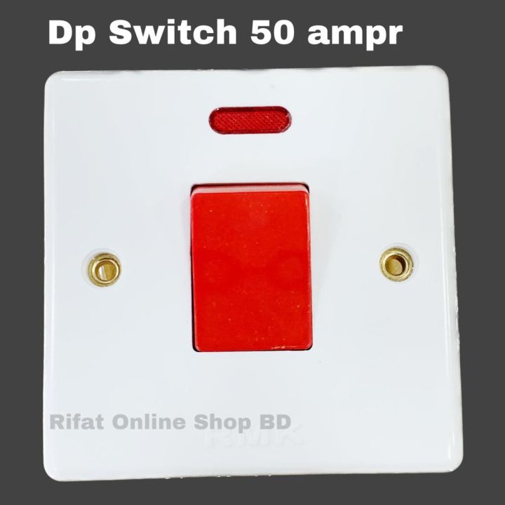 Dp Switch 50 ampr Geyser Switch (Mk Cover Free) RMK Main Switch Motor Switch Highh Current Mk Dp Switch - Innovative Design