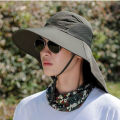 Outdoor Sports Jungle Hiking Hat Fishing Hat Wide Brim Bucket Hat With Neck Cover Quick Dry Fishermen Sun Protected Cap Summer.