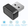 USB Fingerprint Key Reader FIDO U2F Windows Hello Biometric Fingerprint Scanner Anti-Spoofing for PC or Laptop. 