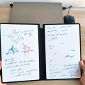 A5 Portable Reusable Whiteboard Notebook Set with Pen And Erasing Cloth Leather Memo Pad Weekly Planner for Stylish Office Use. 
