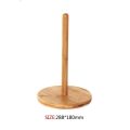 Wood Paper Towel Holder,Simply Standing Counter Top Wooden Paper Roll Holder for Cabinet Table (Round Bottom). 
