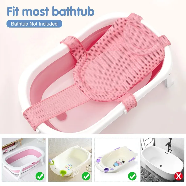 Baby%20Bath%20Cushion%20Pad,%20Newborn%20Bathtub%20Mat,%20Infant%20Bath%20Supporter%20Net,%20Baby%20Bathtub%20Pillow,%20Nonslip%20Floating%20Bathing%20Tub%20Seat%20-%20Image%206