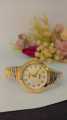 R O L E X Womens Watch With High Quality premium Strip Chain/Water Resistant amold Glass mirror. 