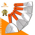 Muscle cow putty trowel 6 inch putty trowel Stainless Steel putty trowel for putty color scraper stainless steel rubber handle. 