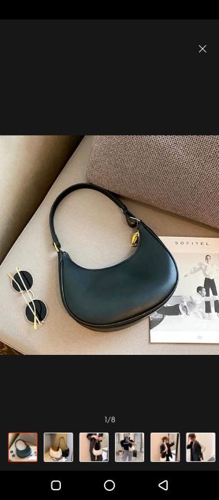 2023 Fashion Women's Clutch Handbags Gloria 11 PU Leather Underarm Shoulder Bag Casual Female Shopper Tote Bag Luxury Hobos Bags
