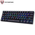 Motospeed CK61 Mechanical Keyboard 61 Key RGB Backlit Wired Office Gaming Computer Keyboard Red Switch Drive For Android Windows. 