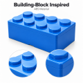 Building Blocks Storage Box Desktop Makeup Cosmetic Box Space Saving Office Storage Box for Jewelry Sundries Pen. 