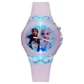 Disney Kids Watches for Girls Silicone Strap Princess Elsa Frozen 2 Sophia Flash Light Children Watch Women Clock reloj infantil. 