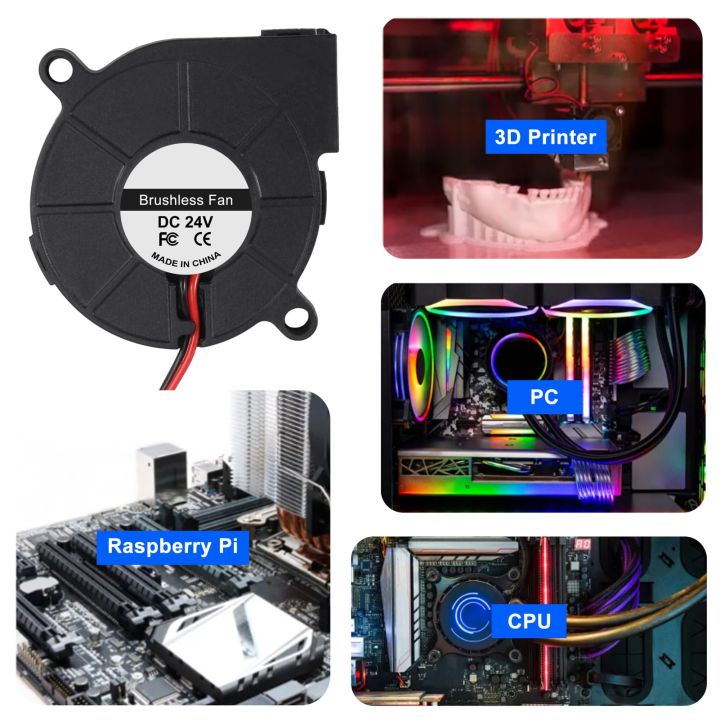 12/24V%20DC%205015%20Blower%20Fan%2050mmx15mm%20Blower%20Turbine%20Turbo%20Dual%20Ball%20Bearing,%20Cable%20Brushless%20Cooling%202PIN%20for%203D%20Printer%20-%20Image%206
