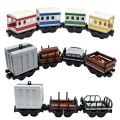 MOC Block Train Track package City Train rail transport cars can be connected. 