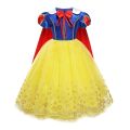 Girls Snow White Princess Dress Mesh Clothes Vestidos Kids Christmas Halloween Carnival Cosplay Costume. 
