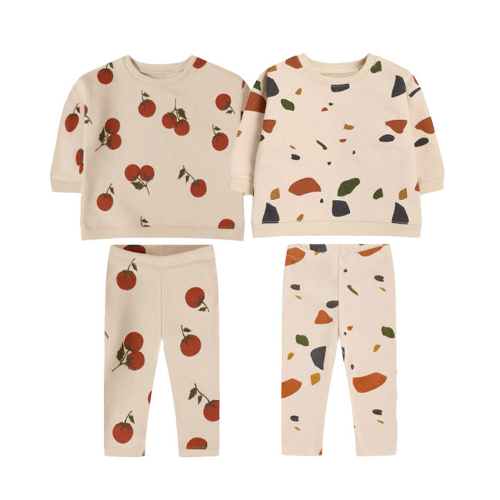Fashion Baby Clothes Set Spring Autumn Toddler Baby Girl Casual Tops Sweater + Pants Baby Boy Clothing Outfits