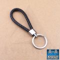 Braided PU Leather Keychain - 3 Pack Handwoven Metal Keys Strap Fashion Keyring, Creative Key Holder Gift for Car, Key, Bag and Purse. 