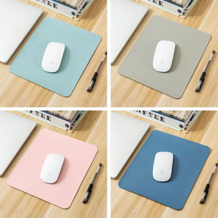 Small PU mouse pad NonSlip Gaming Desktop Leather Mouse Pad Waterproof