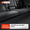 YZ For Tesla Model Y/3 Juniper 2021-2025 Rear Seat Lower Anti-kick Pad Protective Mat Electric Vehicle Protective Accessories.