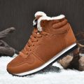 Winter Men Boots Casual Warm Ankle Boots Shoes for Man Sneakers Winter Plush Fur Woman Footwear Comfortable Platform Snow Boots. 