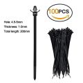 100Pcs Nylon Cable Tie Multi-Purpose Self-locking Wire Wrap Strap Zip Tie Cars Mount Wire Tie Clip for Automotive Supplies. 