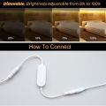 Tuya Zigbee 3.0 COB LED Strip 12V 1M 2M 3M 4M 5M Warm Natural Cold White Flexible Dimmable Light Kit for Alexa  Assistant. 