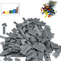 150PCS  DIY Model Smooth Thin Building Blocks MOC Multicolour Toy Parts Bulk Figures Flat Tile Bricks Educational Children Toys. 