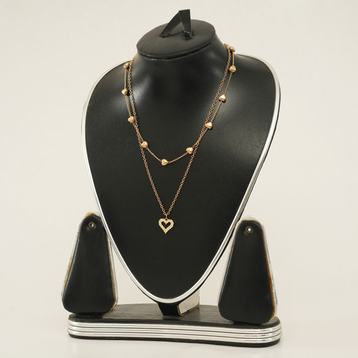 Korean%20Double%20Layer%20Heart%20Necklace%20Shiny%20Bling%20Zircon%20For%20Women%20Clavicle%20Chain%20Elegant%20Charm%20Wedding%20Pendant%20Choker%20Jewelry%20Gift%20-%20Necklace%20For%20Girls%20-%20Image%203