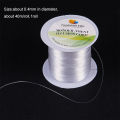 110 Yards Clear Invisible Craft Nylon Thread 0.25mm Monofilament Fishing Line Bead String Cord for Gemstone Jewelry DIY Making. 